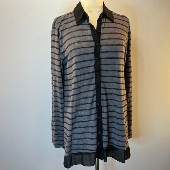 PLEIONE Women's Lightweight Knit Collared Cardigan Sweater - Size XL - NWT - Picture 1 of 4